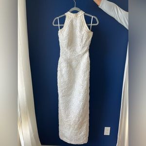 Heavy Pearl Work Wedding Dress